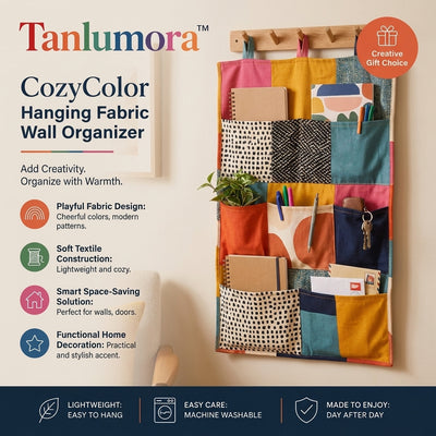 Tanlumora™ CozyColor Hanging Fabric Wall Organizer